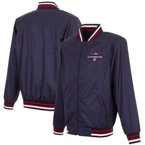 JH Design Washington Nationals 2019 World Series Champions Nylon Jacket NWT Med